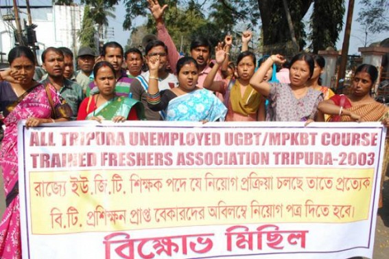 Massive unemployment triggers tension among youths across Tripura Massive unemployment triggers tension among youths across Tripura